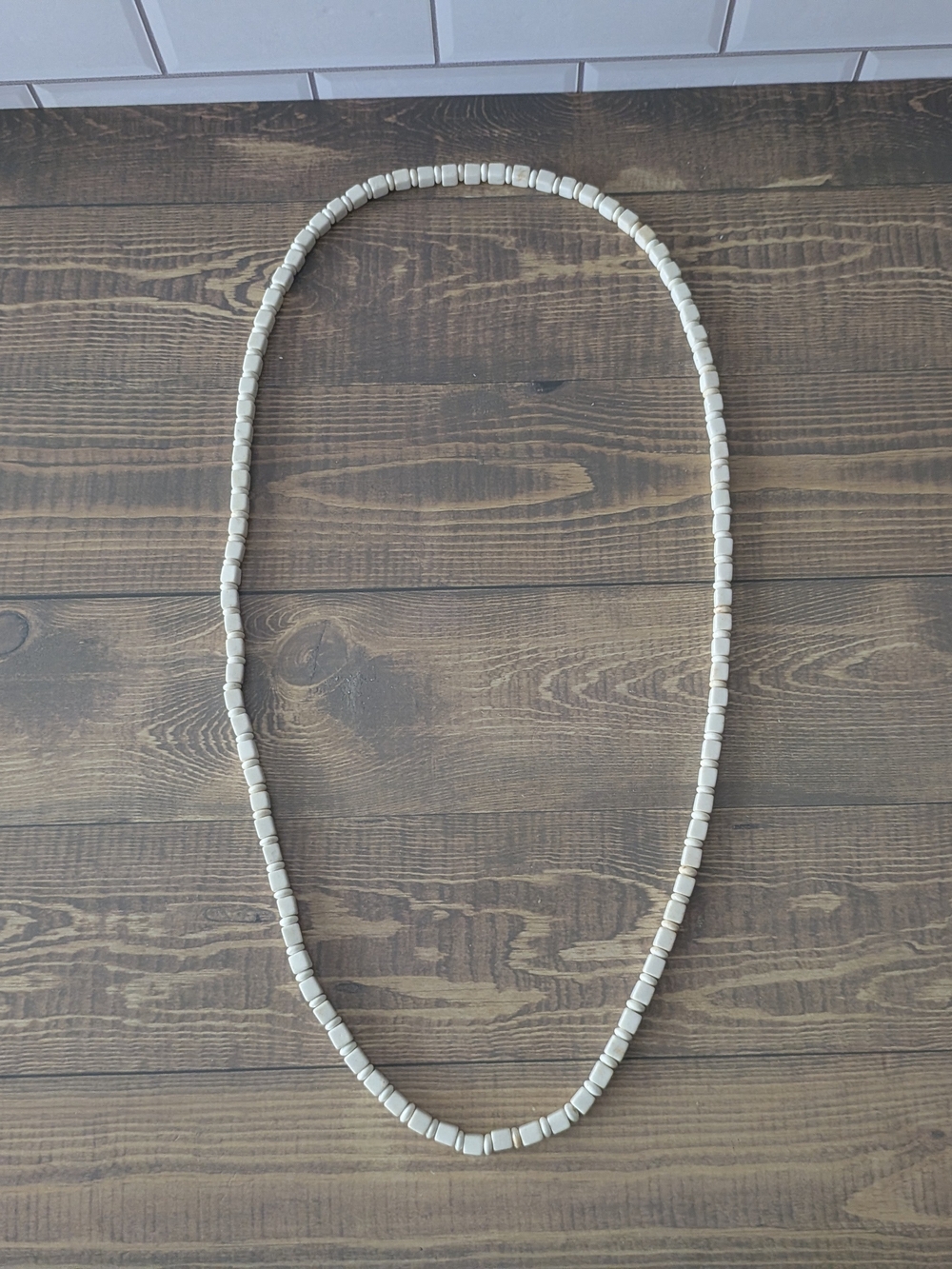 Handmade African bone beaded necklace Single Or Layered